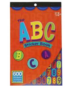 Alphabet Letters Rhinestone Stickers, 1-Inch, 50-Count, Silver 